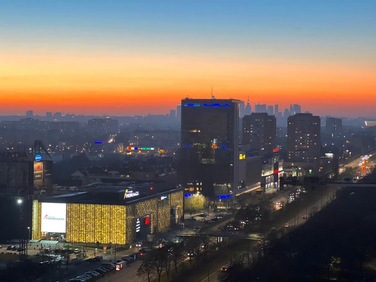 ורשה Apartament Skyscrapper Z Widokiem Na Panorame Warszawy מראה חיצוני תמונה