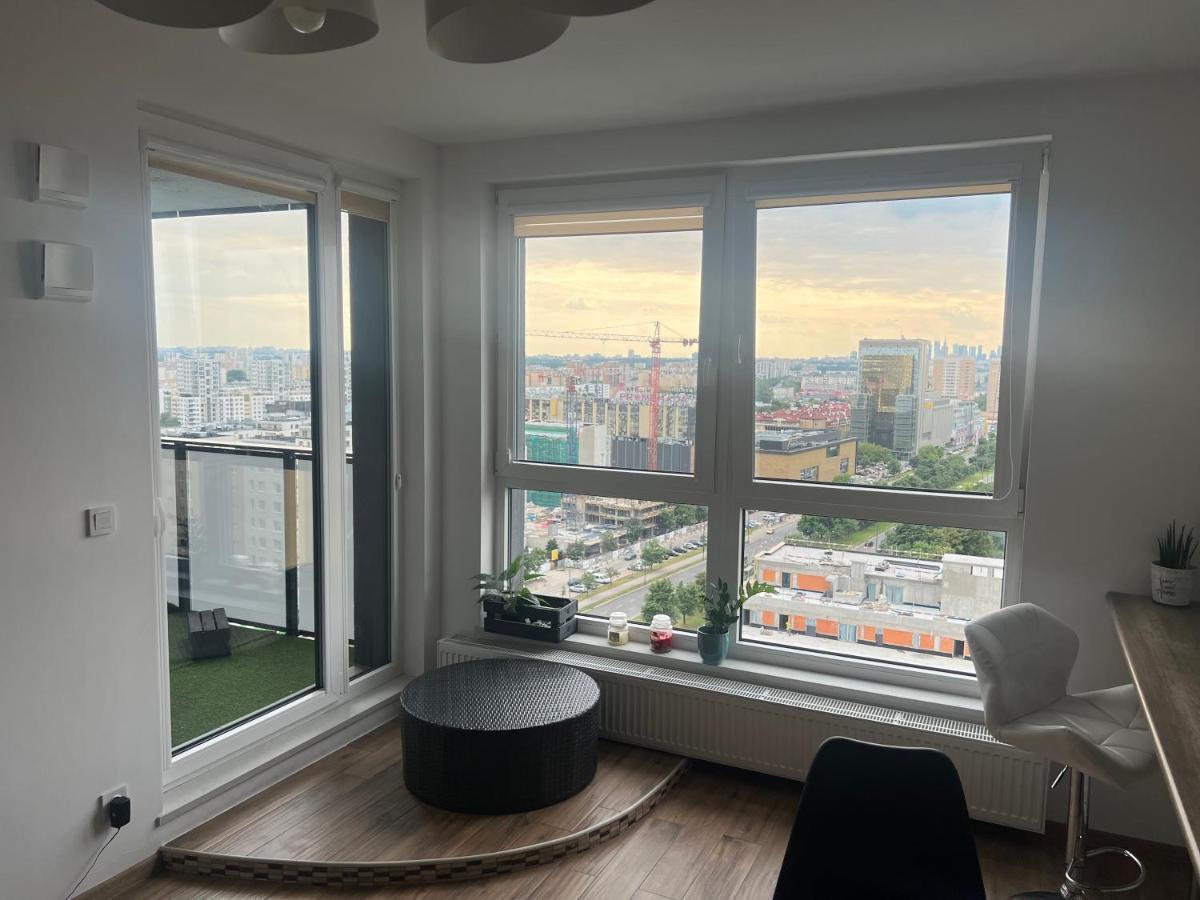 ורשה Apartament Skyscrapper Z Widokiem Na Panorame Warszawy מראה חיצוני תמונה